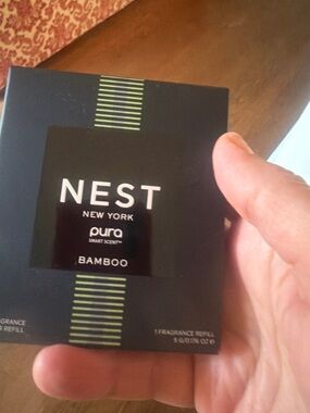 New NEST New York Pura CAR Bamboo Plug-In Fragrance Refill - opened but unused